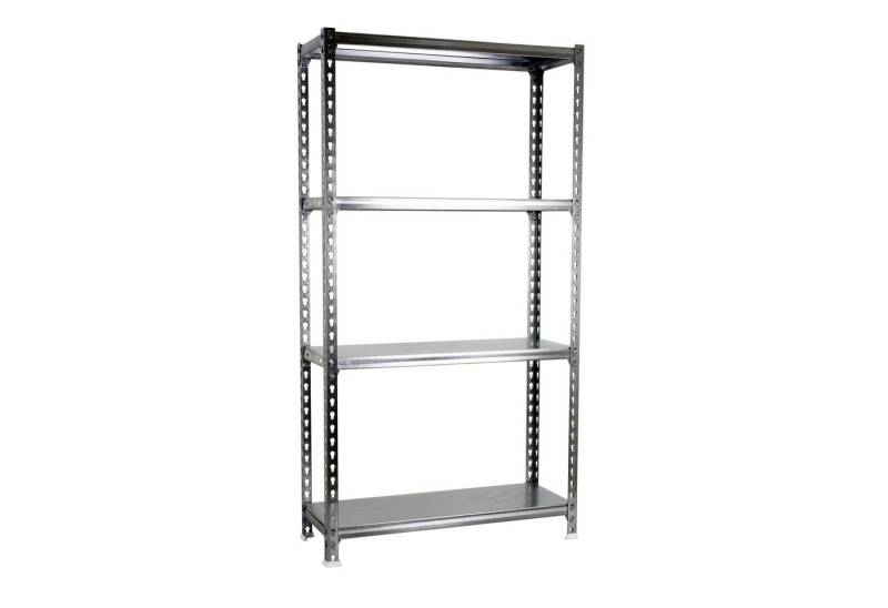 PROREGAL® Schwerlastregal Schwerlastregal MID METAL SHARK, 150x80x40cm, Verzinkt, Erhältlich mit Spanplatten oder Stahböden in vielen Dimensionen von PROREGAL®