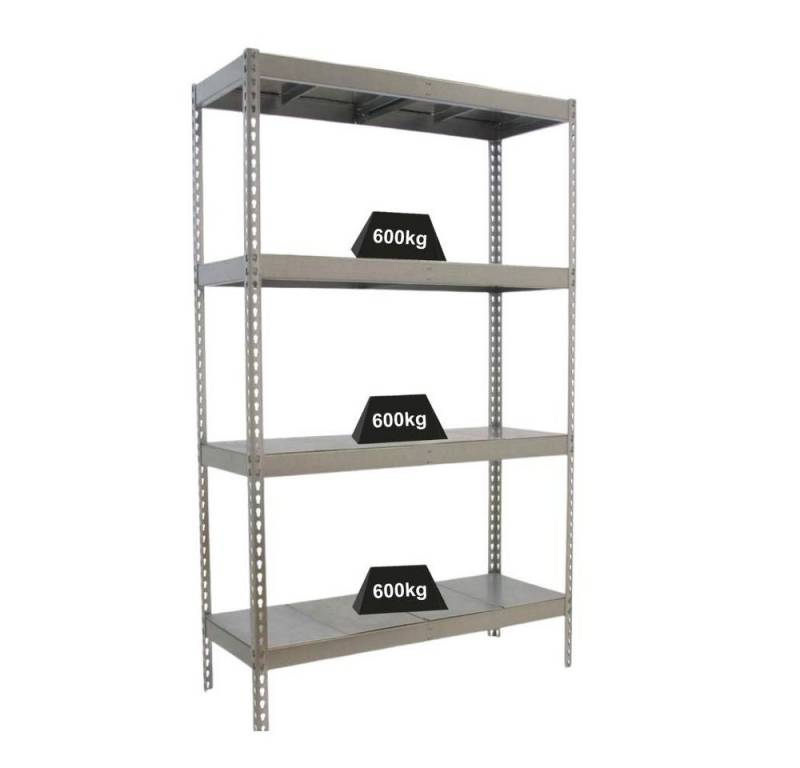 PROREGAL® Schwerlastregal Schwerlastregal Metal Beast Four, HxBxT 200x150x45cm, Verzinkt von PROREGAL®