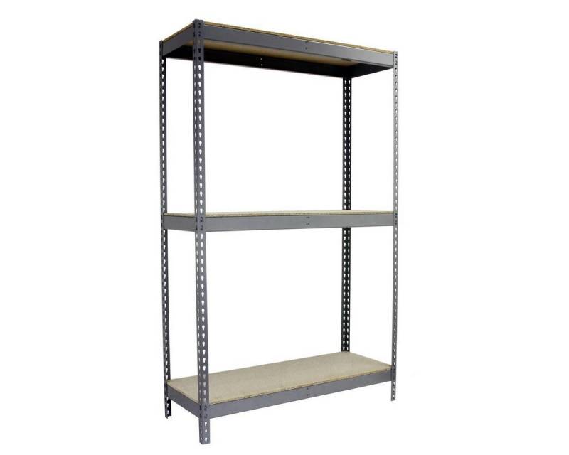 PROREGAL® Schwerlastregal Schwerlastregal Wood Beast Three, HxBxT 200x240x90cm, Grau von PROREGAL®