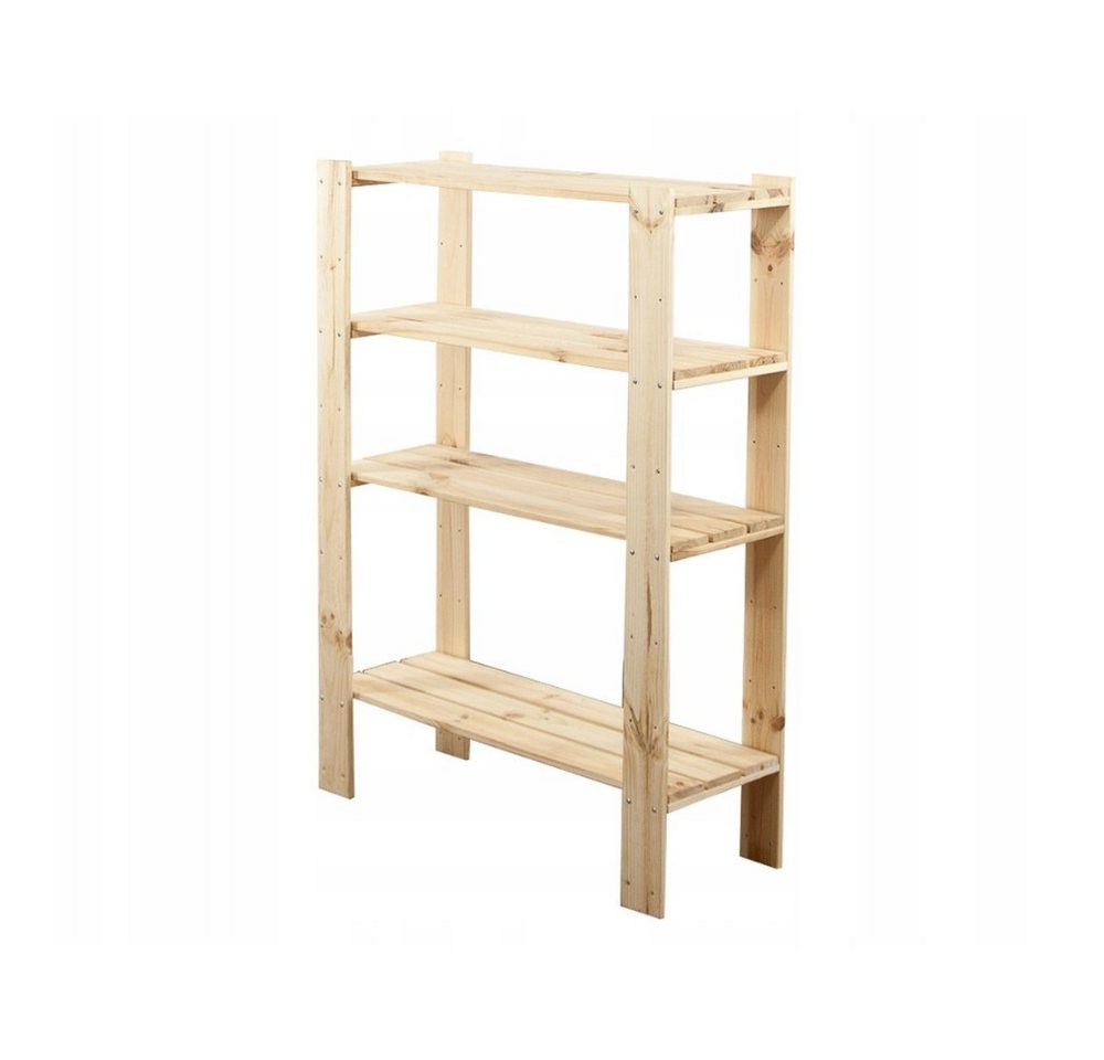 PROREGAL® Schwerlastregal WOODLAND, HxBxT 115x80x30cm, Fachl. 120kg, 3 Fachboden, Natur von PROREGAL®