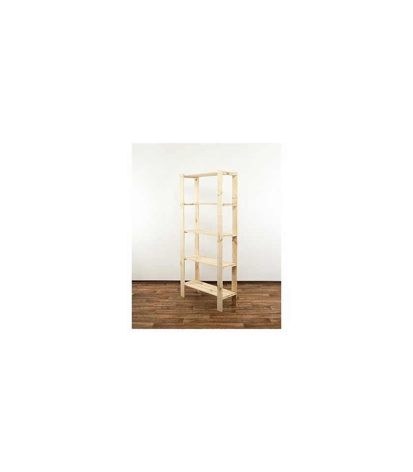 PROREGAL® Schwerlastregal WOODLAND, HxBxT 166,4x80x30cm, Fachl. 120kg, 4 Fachboden, Natur von PROREGAL®