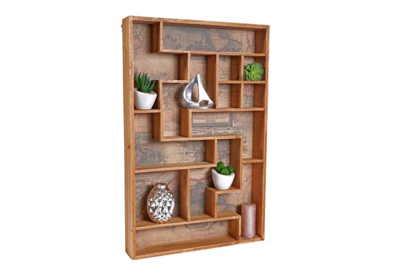PROREGAL® Setzkasten Setzkasten HxBxT 70x45x8cm Wandregal Sammlerkasten von PROREGAL®