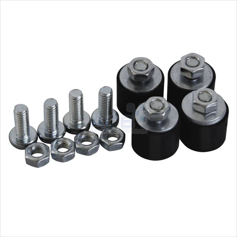 PROREGAL® Spind Schließfachwürfel Blocky, 4 Gummifüße + 4 Verbindungsschrauben von PROREGAL®