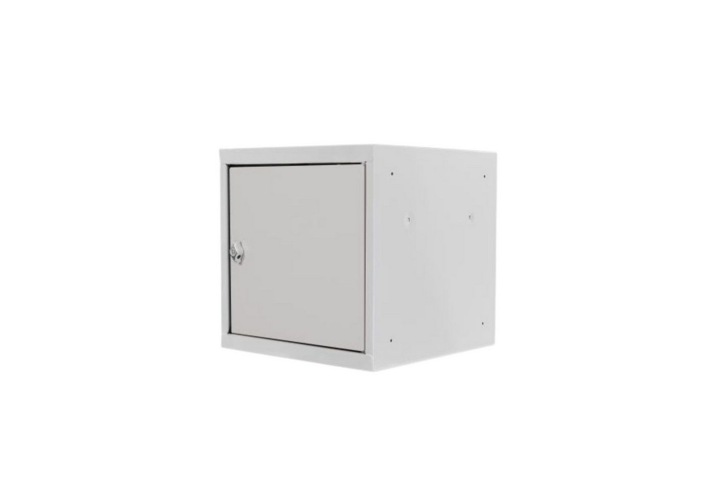 PROREGAL® Spind Schließfachwürfel Blocky, Drehriegelschloss für Vorhängeschloss, Grau von PROREGAL®