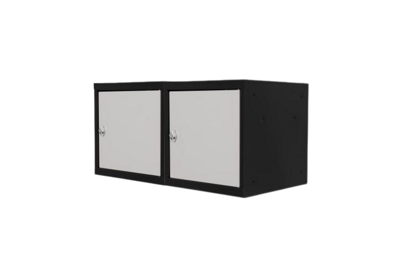 PROREGAL® Spind Schließfachwürfel Blocky mit Zylinderschloss + 2 Schlüssel, Grau von PROREGAL®