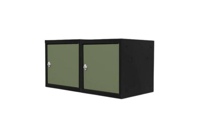 PROREGAL® Spind Schließfachwürfel Blocky mit Zylinderschloss + 2 Schlüssel, Grau von PROREGAL®