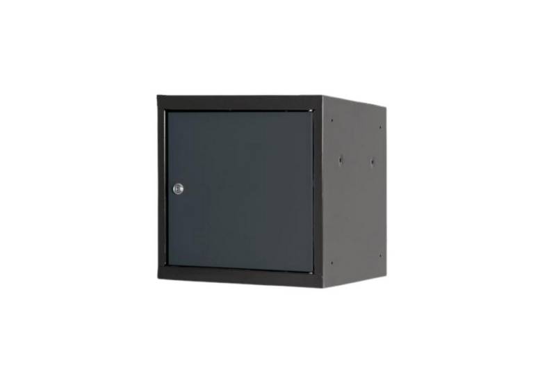 PROREGAL® Spind Schließfachwürfel Blocky mit Zylinderschloss + 2 Schlüssel, Grau von PROREGAL®