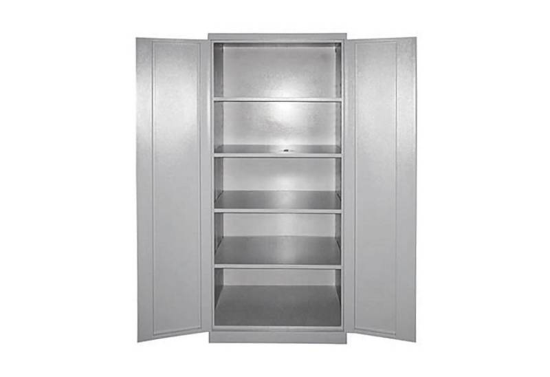 PROREGAL® Spind Stahlschrank Owl mit 4 Fachboden, HxBxT 192x78x58cm, Grau von PROREGAL®