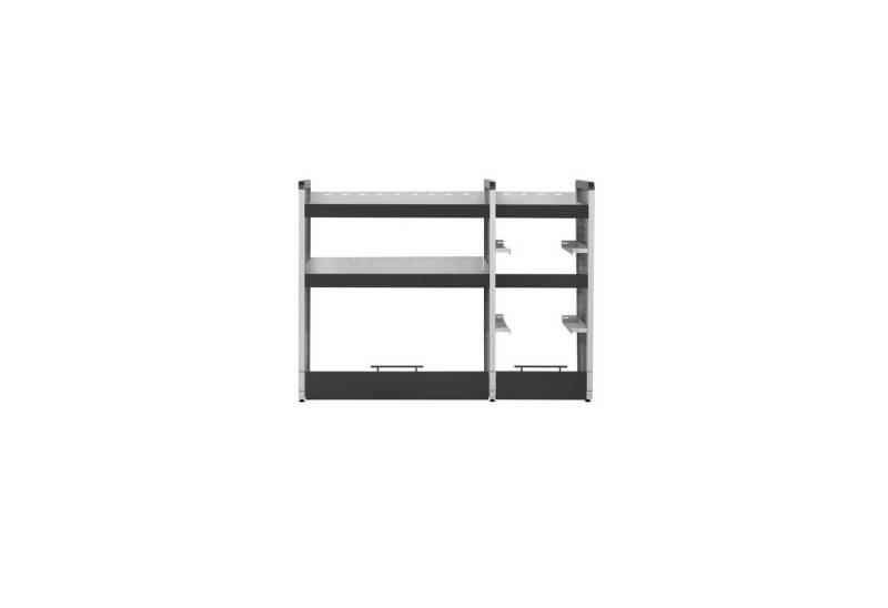 PROREGAL® Standregal Fahrzeugregal KFZ 2 Ebenen 2 Kofferebenen 110x147x40cm, Grau/Anthrazit von PROREGAL®