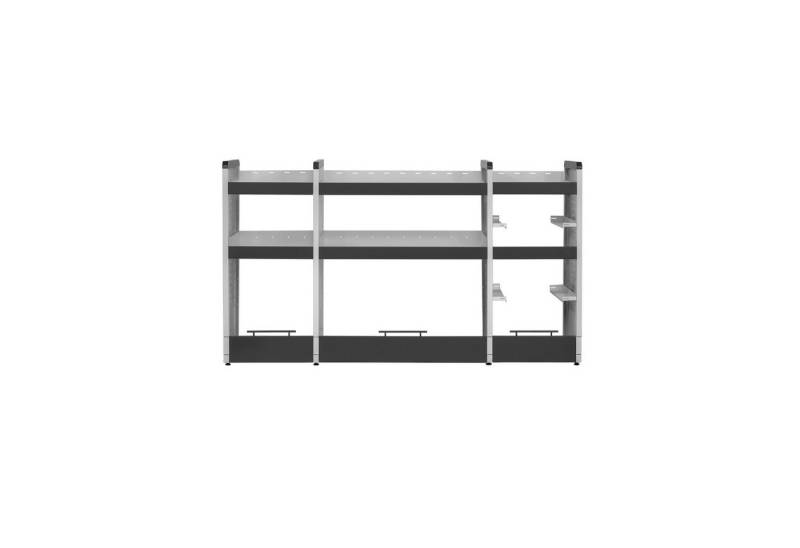 PROREGAL® Standregal Fahrzeugregal KFZ 2 Ebenen 2 Kofferebenen 110x196x40cm, Grau/Anthrazit von PROREGAL®