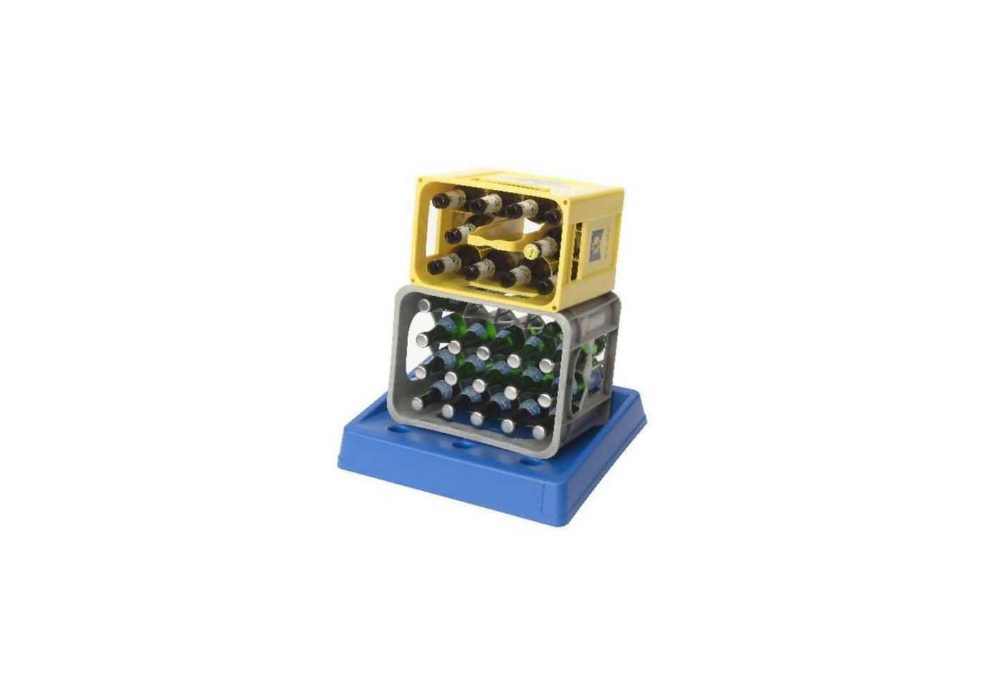 PROREGAL® Standregal Getränkekistenständer Plattensee, HxBxT 7,5x48x42cm, Blau von PROREGAL®