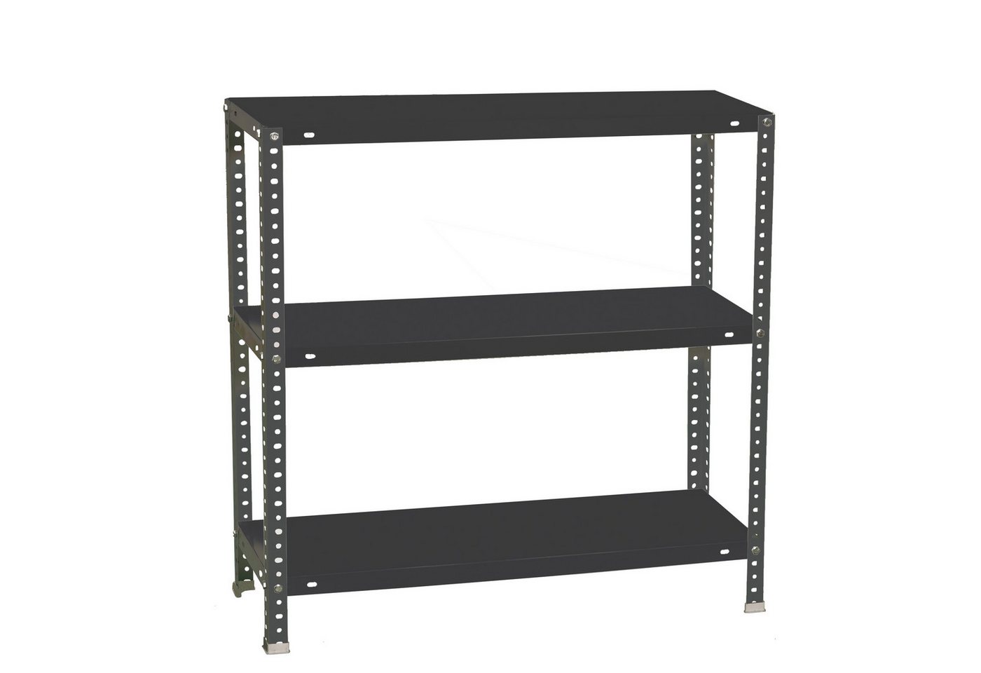 PROREGAL® Standregal Schraubregal PANDA SMALL, Höhe 100cm, Fachlast 100kg, Viele Farben von PROREGAL®