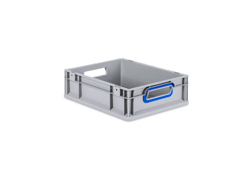 PROREGAL® Stapelbox Eurobox NextGen Color, HxBxT 12x30x40cm, 11 Liter, Griffe blau offen von PROREGAL®