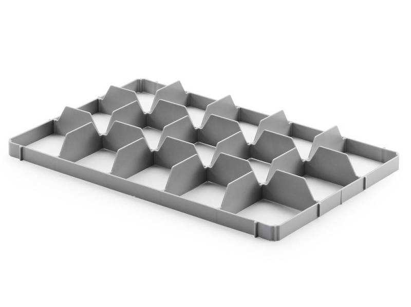 PROREGAL® Stapelbox Gefacheinteilung für Gläser 3x4, Unterteil, HxBxT 7x56x36cm von PROREGAL®