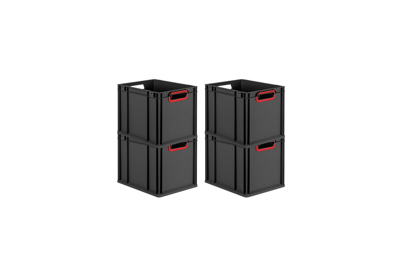 PROREGAL® Stapelbox SparSet Eurobox NextGen Color, Verschiedene Größen, Farben/geschlossen (4 St) von PROREGAL®