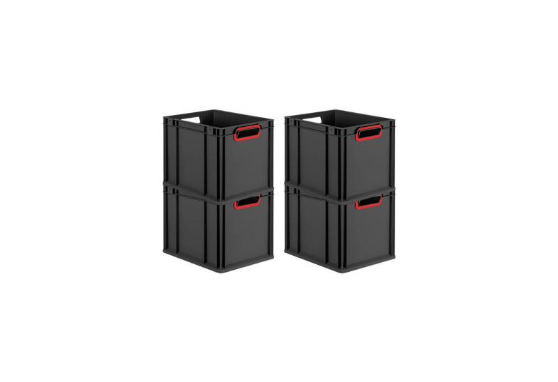 PROREGAL® Stapelbox SparSet Eurobox NextGen Color, Verschiedene Größen, Farben/geschlossen (4 St) von PROREGAL®