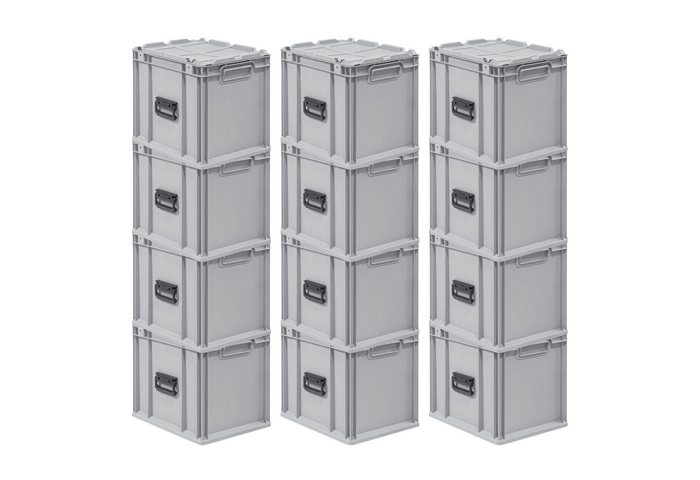 PROREGAL® Stapelbox SuperSparSet Eurobox NextGen Portable, Verschiedene Größen/Mengen (12 St) von PROREGAL®