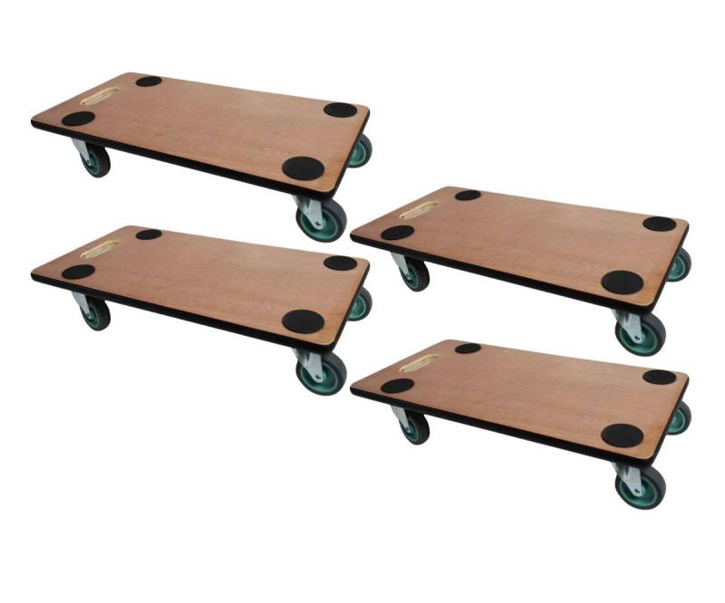 PROREGAL® Transportroller MegaDeal Möbelroller Rollbrett Transporthilfe Rollwagen Möbelhund Pro, (4-St), Diverse Ausführungen mit MDF Siebdruck Sperrholz bis zu 500kg Traglast von PROREGAL®