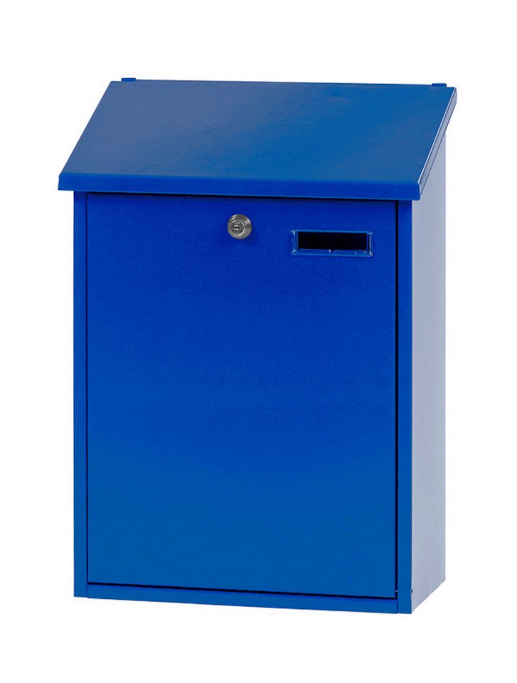 PROREGAL® Wandgarderobe Wandbriefkasten Sebastian mit Schrägdach & Namensschild, Anthrazit von PROREGAL®