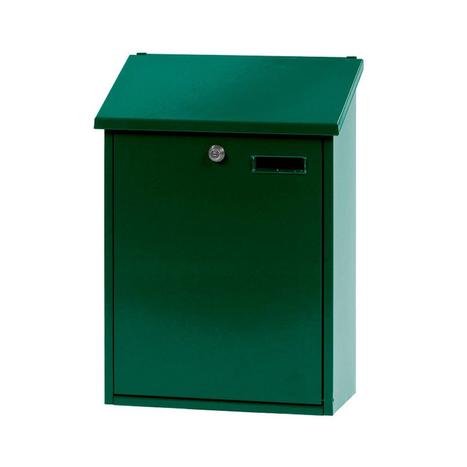 PROREGAL® Wandgarderobe Wandbriefkasten Sebastian mit Schrägdach & Namensschild, Anthrazit von PROREGAL®