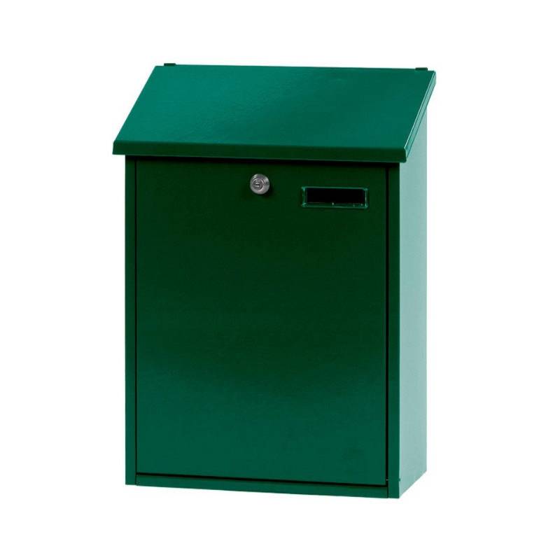 PROREGAL® Wandgarderobe Wandbriefkasten Sebastian mit Schrägdach & Namensschild, Anthrazit von PROREGAL®