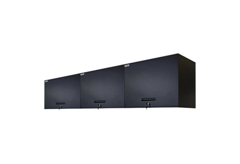 PROREGAL® Werkzeugschrank Mega Deal 3x Wandschrank ELEPHANT abschließbar 55x80x40cm Schwarz von PROREGAL®