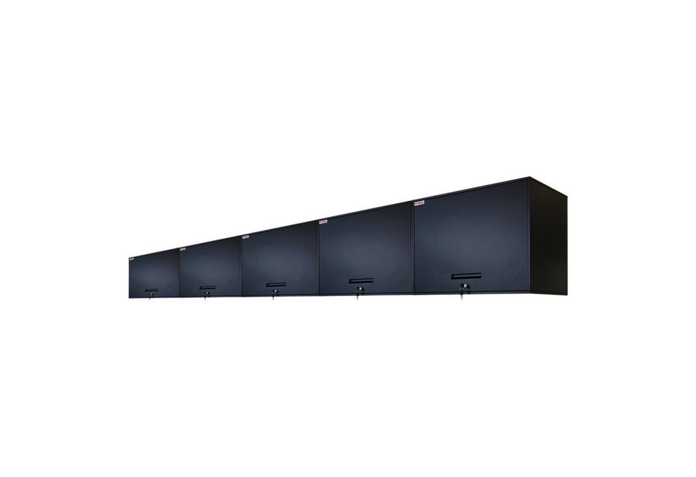 PROREGAL® Werkzeugschrank Mega Deal 5x Wandschrank ELEPHANT abschließbar 55x80x40cm Schwarz von PROREGAL®