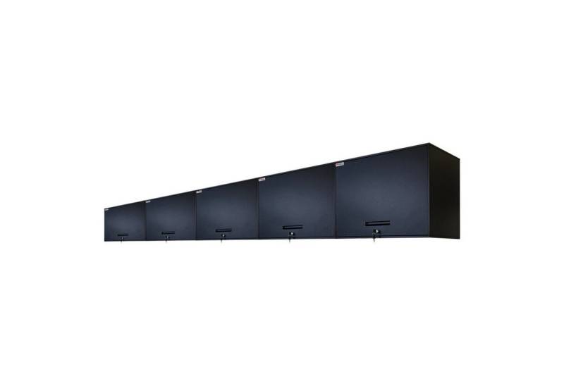 PROREGAL® Werkzeugschrank Mega Deal 5x Wandschrank ELEPHANT abschließbar 55x80x40cm Schwarz von PROREGAL®
