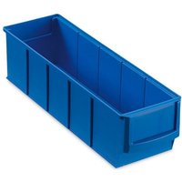 Blaue Industriebox 300 s HxBxT 8,1x9,1x30cm 1,6 Liter Sichtlagerkasten, Sortimentskasten, Sortimentsbox, Kleinteilebox - Blau von PROREGAL - AUFBEWAHRUNG FÜR PROFIS