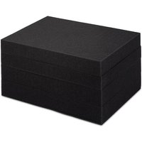 Einlage-Set für NextGen Euroboxen Rasterschaumstoff (Stanzung 1,5x1,5cm) + Schaumstoffeinlage HxBxT 20,5x26x36cm von PROREGAL - AUFBEWAHRUNG FÜR PROFIS