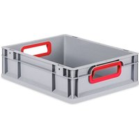 Proregal-aufbewahrung Für Profis - Eurobox NextGen Color HxBxT 12x30x40cm 11 Liter Griffe rot offen Glatter Boden Eurobehälter, Transportbox, von PROREGAL - AUFBEWAHRUNG FÜR PROFIS