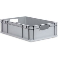 Eurobox NextGen Economy Griffe offen HxBxT 17x40x60cm 34 Liter Eurobehälter, Transportbox, Transportbehälter, Stapelbehälter - Grau von PROREGAL - AUFBEWAHRUNG FÜR PROFIS