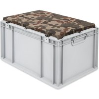 Eurobox NextGen Seat Box Camouflage HxBxT 36,5x40x60cm 65 Liter Griffe geschlossen Eurobehälter, Sitzbox, Transportbox, Transportbehälter, von PROREGAL - AUFBEWAHRUNG FÜR PROFIS