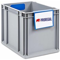 Proregal-aufbewahrung Für Profis - Kennzeichnungstasche A5 für NextGen Euroboxen HxB 14,8x21cm Blau Selbstklebend von PROREGAL - AUFBEWAHRUNG FÜR PROFIS