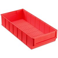 Proregal-aufbewahrung Für Profis - Rote Industriebox 400 b HxBxT 8,1x18,3x40cm 4,7 Liter Sichtlagerkasten, Sortimentskasten, Sortimentsbox, von PROREGAL - AUFBEWAHRUNG FÜR PROFIS