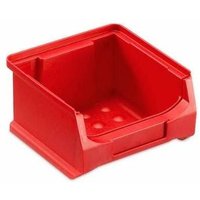 Rote Sichtlagerbox 1.0 HxBxT 6x10x10cm 0,4 Liter Sichtlagerbehälter, Sichtlagerkasten, Sichtlagerkastensortiment, Sortierbehälter - Rot von PROREGAL - AUFBEWAHRUNG FÜR PROFIS