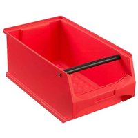 Rote Sichtlagerbox 4.1 mit Griffstange HxBxT 15x20x35cm 7,2 Liter Sichtlagerbehälter, Sichtlagerkasten, Sichtlagerkastensortiment, Sortierbehälter von PROREGAL - AUFBEWAHRUNG FÜR PROFIS