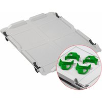 SparSet 10x Auflagedeckel Set Eurobox NextGen mit 4 grünen Schiebeschnappverschlüssen BxT 30x40 Eurobehälter, Transportbox, Transportbehälter, von PROREGAL - AUFBEWAHRUNG FÜR PROFIS