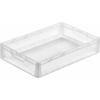 Transparenter Eurobehälter LightLine mit offenem Griff HxBxT 12x40x60cm 24 Liter Eurobox, Transportbox, Transportbehälter, Stapelbehälter von PROREGAL - AUFBEWAHRUNG FÜR PROFIS