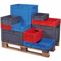 Eurobox Classic Rot HxBxT 17,5x40x60cm Polypropylen Eurobehälter, Transportbox, Transportbehälter, Stapelbehälter - Rot von PROREGAL - AUFBEWAHRUNG ZUM BESTEN PREIS