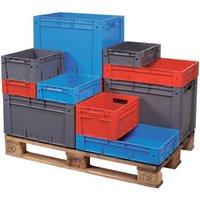 Eurobox Classic Blau HxBxT 32x40x60cm Polypropylen Eurobehälter, Transportbox, Transportbehälter, Stapelbehälter - Blau von PROREGAL - AUFBEWAHRUNG ZUM BESTEN PREIS