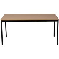 Proregal Schreibtisch Bear HxBxT 75x140x80 cm Schwarz Rechteckig Quadratfüße Lackiert - Schwarz von PROREGAL - BETRIEBSAUSSTATTUNG FÜR PROFIS