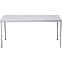 Proregal Schreibtisch Bear HxBxT 75x160x80 cm Grau Rechteckig Quadratfüße Lackiert - Grau von PROREGAL - BETRIEBSAUSSTATTUNG FÜR PROFIS