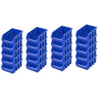 SuperSparSet 20x Sichtlagerbox 2 HxBxT 7,5x11,6x16,1cm Polypropylen Blau - Blau von PROREGAL - BETRIEBSAUSSTATTUNG ZUM FAIREN PREIS