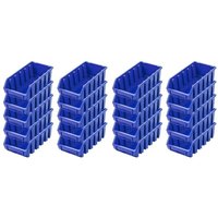 Proregal-betriebsausstattung Zum Fairen Preis - SuperSparSet 20x Sichtlagerbox 2L HxBxT 7,5x11,6x21,2cm Polypropylen Blau - Blau von PROREGAL - BETRIEBSAUSSTATTUNG ZUM FAIREN PREIS