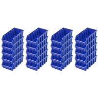 SuperSparSet 20x Sichtlagerbox 2L HxBxT 7,5x11,6x21,2cm Polypropylen Blau - Blau von PROREGAL - BETRIEBSAUSSTATTUNG ZUM FAIREN PREIS