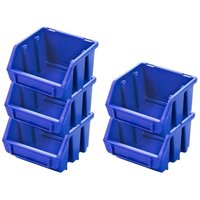 Proregal-betriebsausstattung Zum Fairen Preis - SuperSparSet 5x Sichtlagerbox 1 HxBxT 7,5x11,6x11,2cm Polypropylen Blau - Blau von PROREGAL - BETRIEBSAUSSTATTUNG ZUM FAIREN PREIS