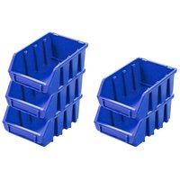 Proregal-betriebsausstattung Zum Fairen Preis - SuperSparSet 5x Sichtlagerbox 2 HxBxT 7,5x11,6x16,1cm Polypropylen Blau - Blau von PROREGAL - BETRIEBSAUSSTATTUNG ZUM FAIREN PREIS