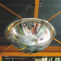 Proregal Vier-Wege-Bobachtungsspiegel mit 360° Blickwinkel aus Acrylglas Kugelspiegel mit extremer Weitwinkel-Wirkung HxBxT 125x125x36cm Freihängend von PROREGAL - BETRIEBSSICHERHEIT ZUM FAIREN PREIS