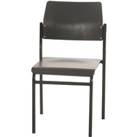 Stapelbare Besucherstühle Newark HxBxT 70x42x42cm Tragfähigkeit 110kg Buche-Sitz Schwarz/Anthrazit - Anthrazit von PROREGAL - INDIVIDUELLE BÜRO- &BETRIEBSAUSSTATTUNG